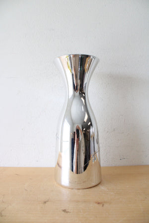 Mueller Candlelite Crystal Silver Hand Blown Hand Cut Carafe & Goblet Set