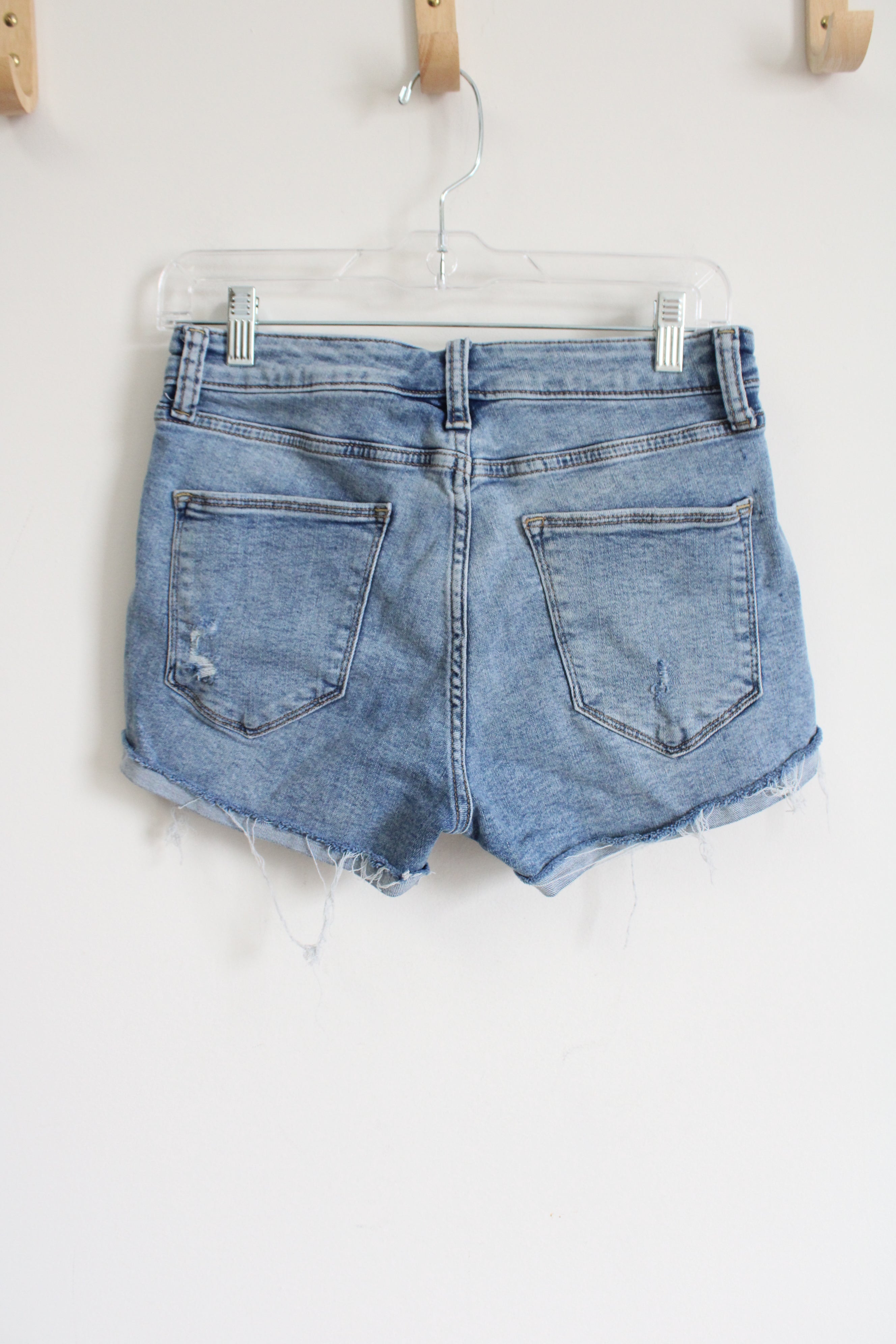 Arizona Jean Co. Mid Rise Distressed Cuffed Shorts | 7