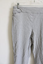 Hilary Radley Light Gray Stretch Pant | M