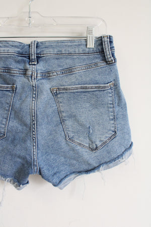 Arizona Jean Co. Mid Rise Distressed Cuffed Shorts | 7