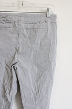 Hilary Radley Light Gray Stretch Pant | M