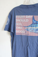 Vineyard Vines Blue Swordfish "Every Day Should Feel This Good" Tee | XS