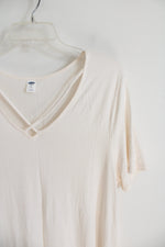 Old Navy Cream Criss-Cross V-Neck Top | XL