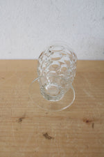 Vintage Jeanette Glass Gold Rimmed Thumbprint Pitcher & Glass Set
