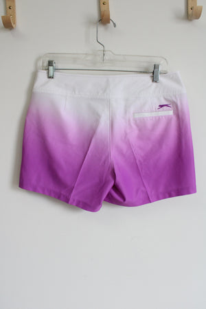 Slazenger Pink & White Ombre Golf Shorts | 6