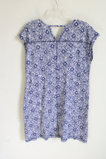 T By Talbots Blue Patterned Dress | L