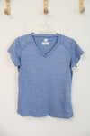 Columbia Blue V-Neck Athletic Top | S Petite