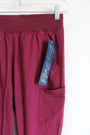 NEW Easy Street Wine Red Jogger Pants | XS