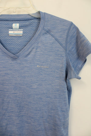 Columbia Blue V-Neck Athletic Top | S Petite