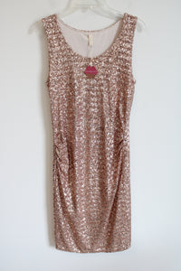 NEW Pink Blush Sequined Dress | M