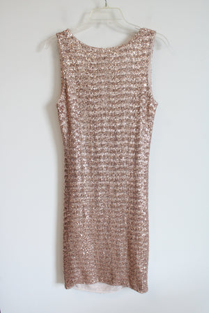 NEW Pink Blush Sequined Dress | M