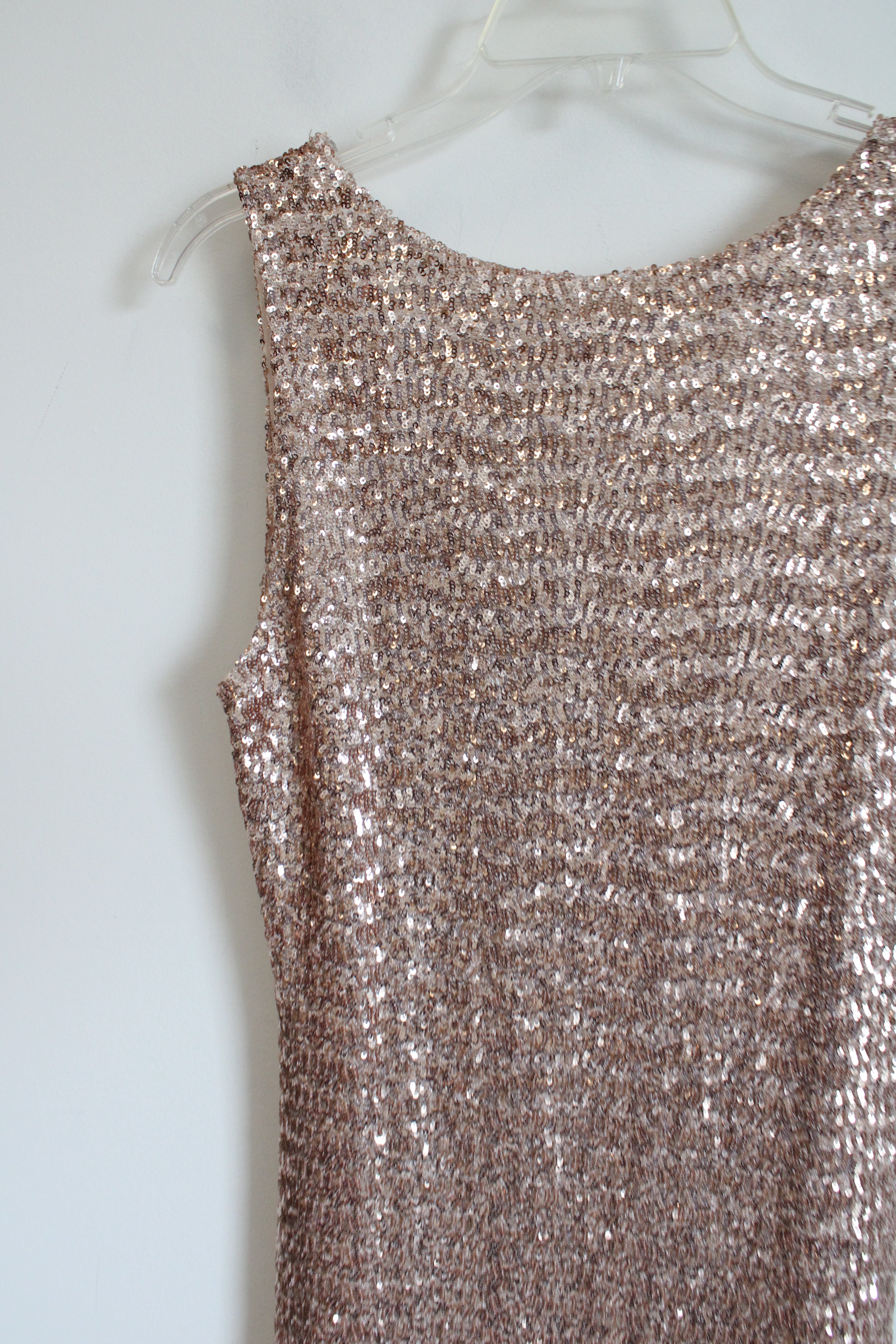 NEW Pink Blush Sequined Dress | M