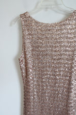 NEW Pink Blush Sequined Dress | M