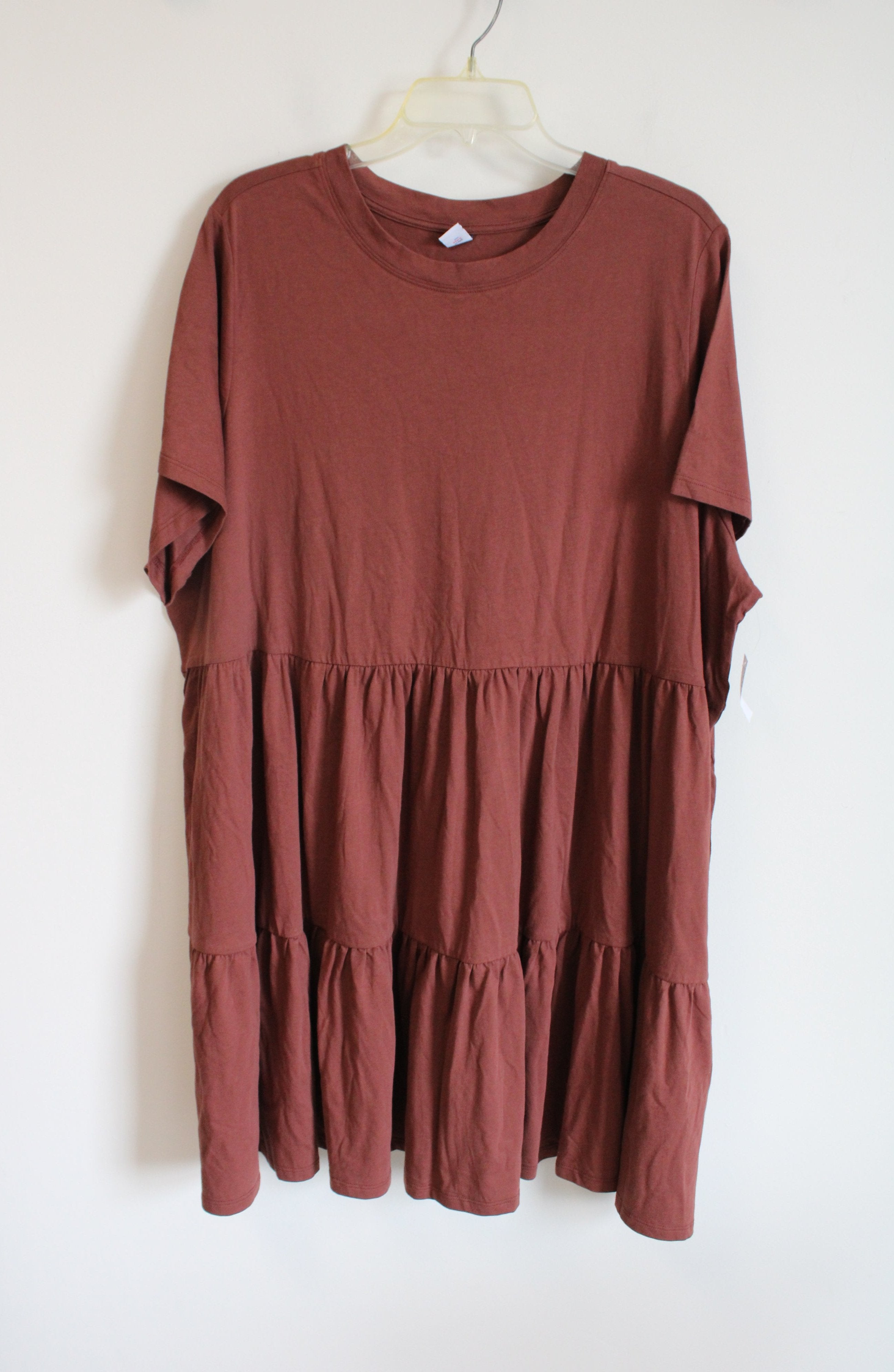 Old Navy Terracotta Tiered Cotton Dress | 3X