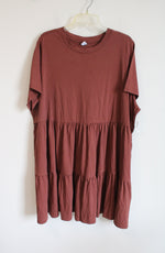 Old Navy Terracotta Tiered Cotton Dress | 3X