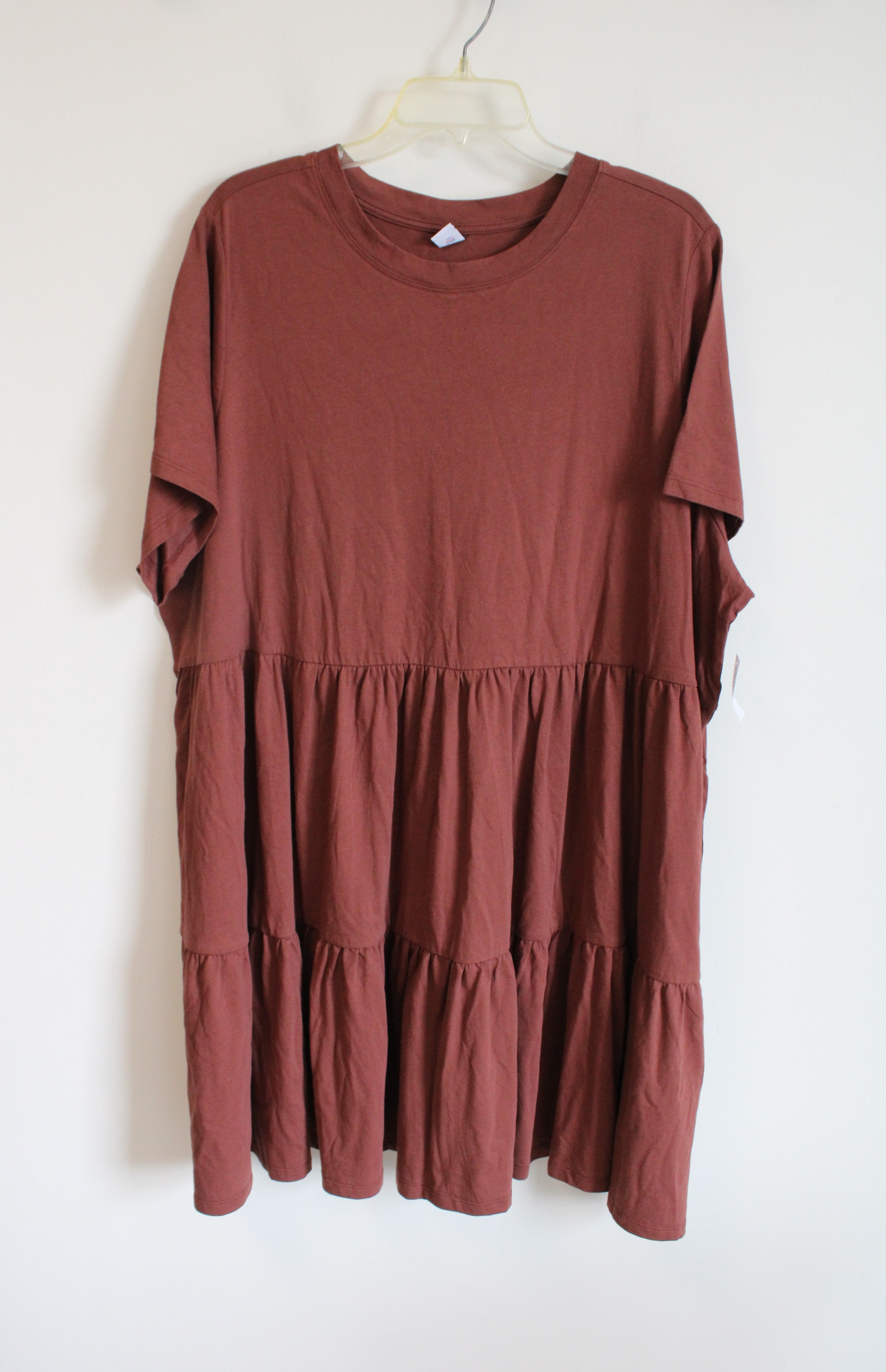 Old Navy Terracotta Tiered Cotton Dress | 3X