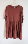 Old Navy Terracotta Tiered Cotton Dress | 3X