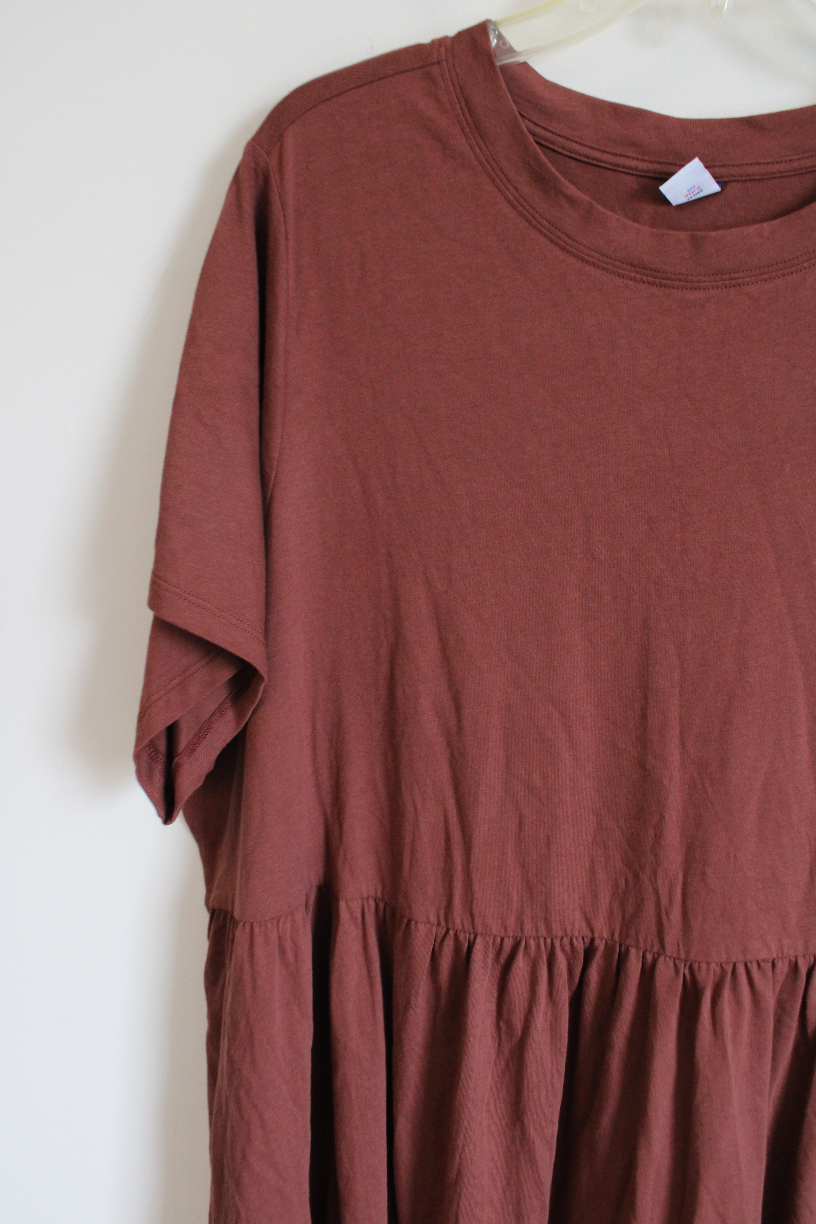 Old Navy Terracotta Tiered Cotton Dress | 3X