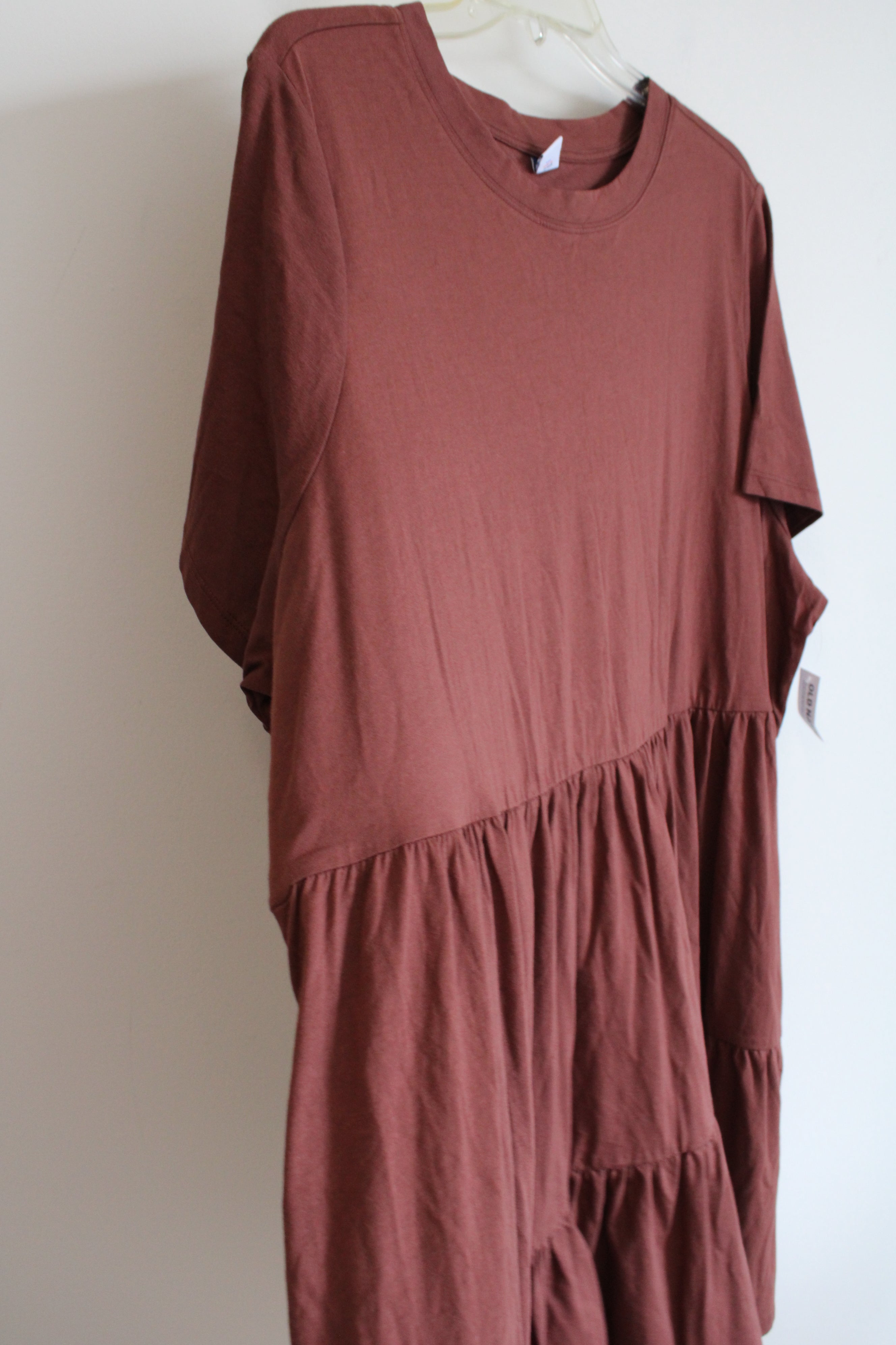 Old Navy Terracotta Tiered Cotton Dress | 3X