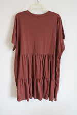 Old Navy Terracotta Tiered Cotton Dress | 3X