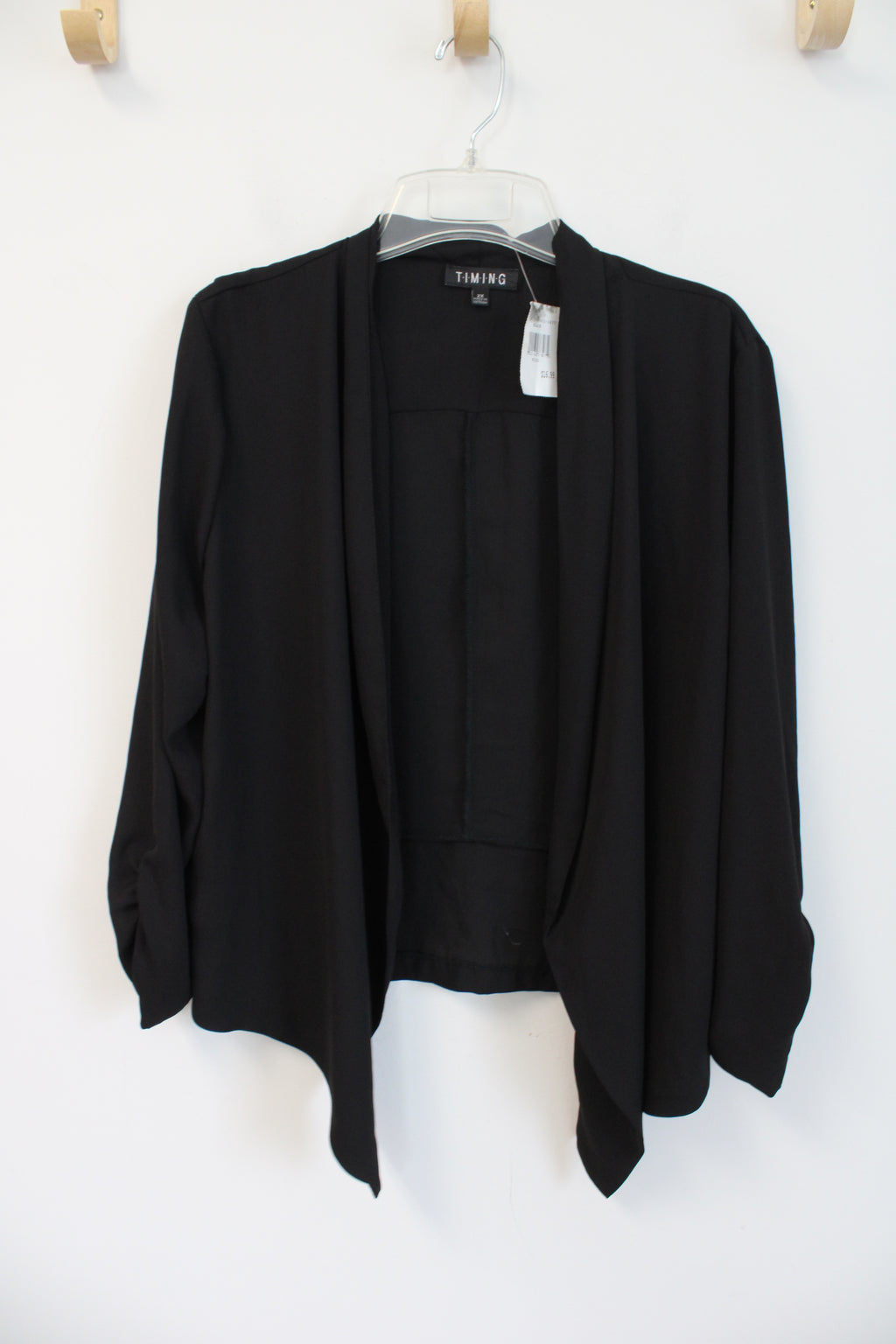 NEW Timing Sheer Black Cardigan | 2X