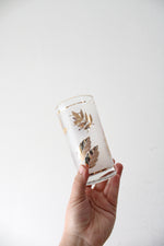 Vintage Libbey Gold Leaf Set Of 8 Bar Glasses