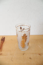 Vintage Libbey Gold Leaf Set Of 8 Bar Glasses