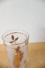 Vintage Libbey Gold Leaf Set Of 8 Bar Glasses