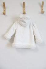 NEW Gymboree White Sueded Faux Fur Coat | 6-12 MO