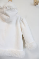 NEW Gymboree White Sueded Faux Fur Coat | 6-12 MO