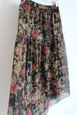 Lindea By Louis Dell'Olio Floral Chiffon Skirt | XS Petite