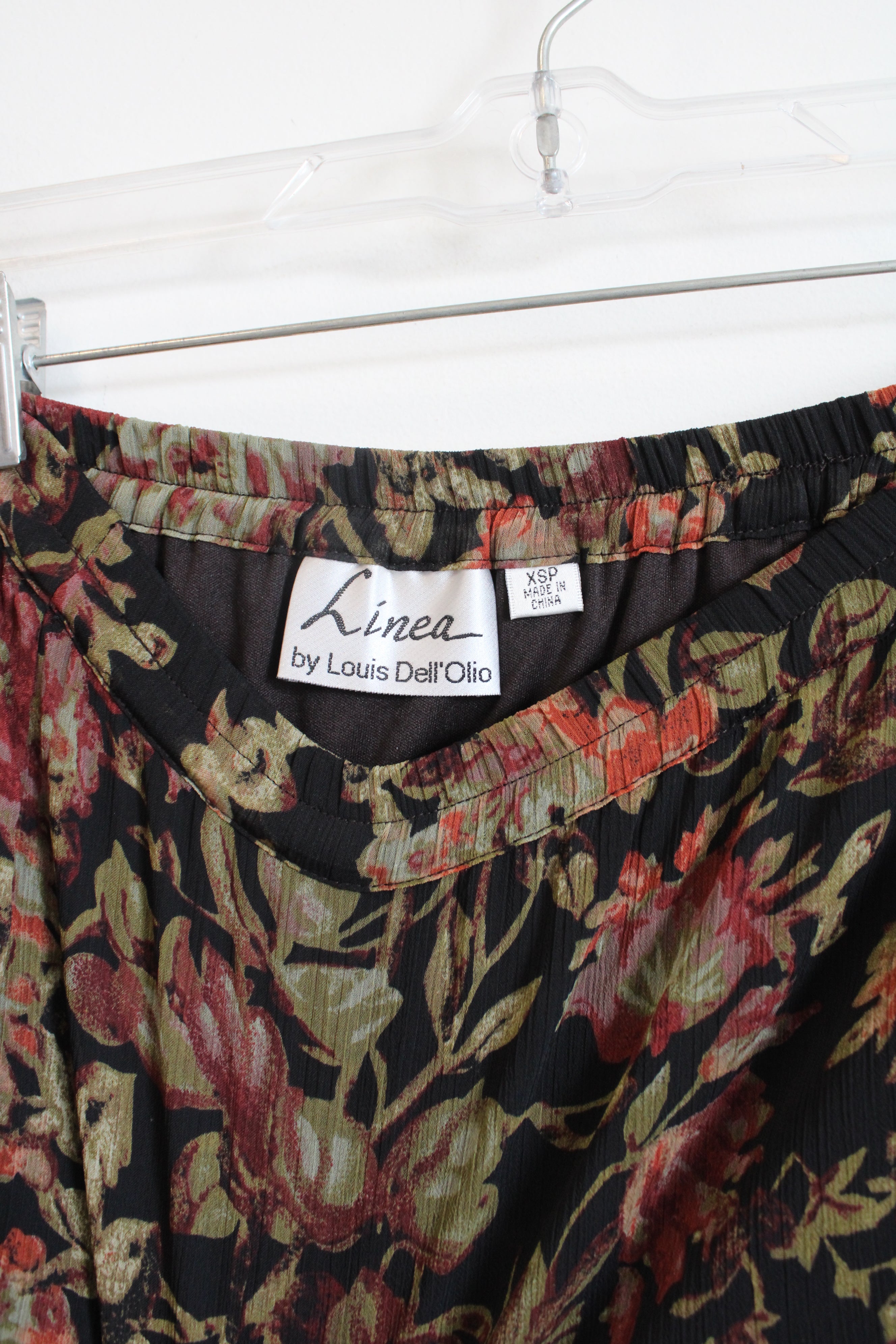 Lindea By Louis Dell'Olio Floral Chiffon Skirt | XS Petite