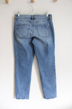 White House Black Market Straight Jeans Cut Off Jeans | 6