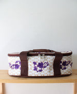 Temptations By Tara Purple Floral Lace 3 Quart Oval Casserole Dish & Insulated Carrier