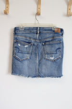 American Eagle Ne(X)t Level Stretch Distressed Mini Skirt | 12