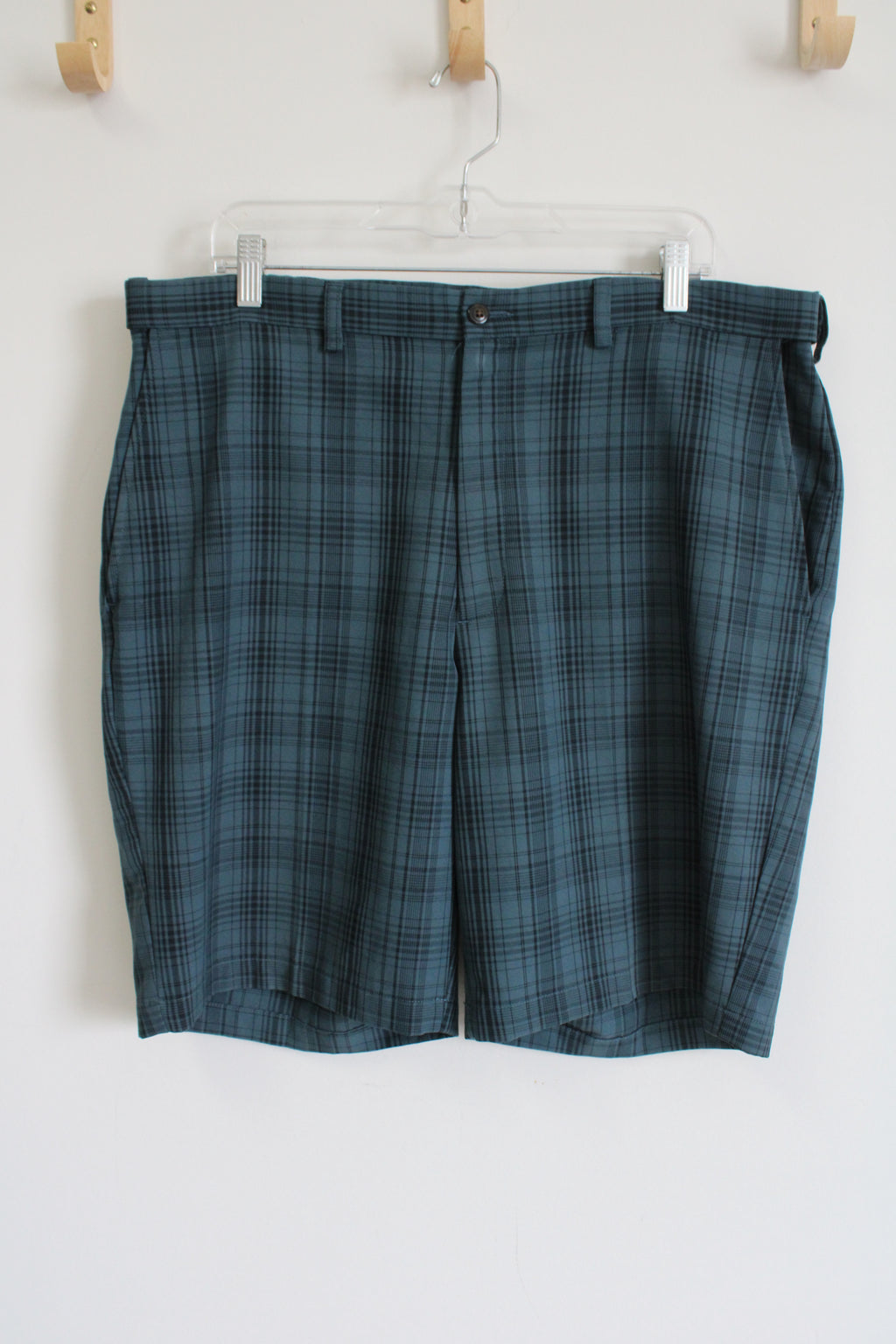 Haggar Blue Plaid Shorts | 36