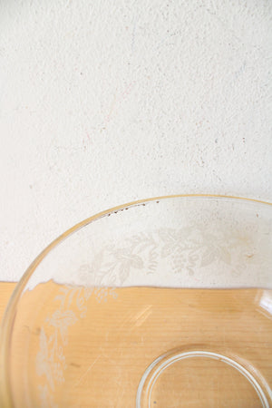 Vintage Bartlett Collins Gold Rimmed Frosted Grape & Leaves Nesting Mixing Bowls