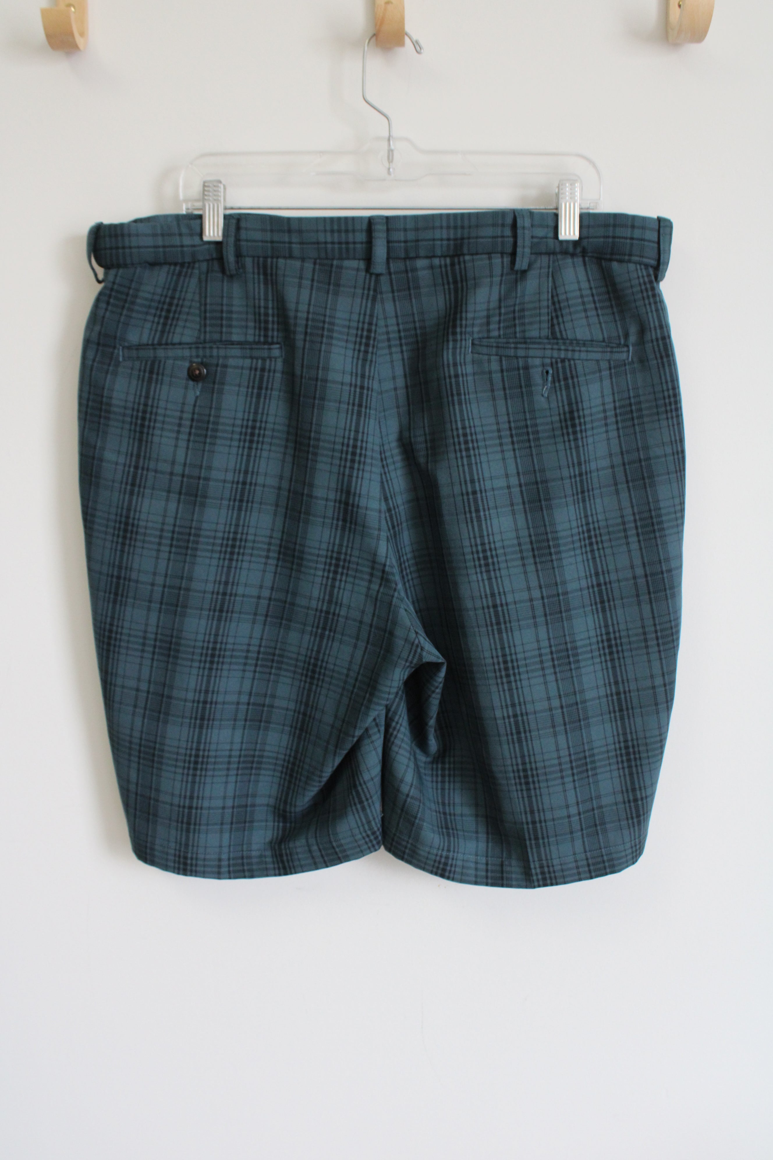 Haggar Blue Plaid Shorts | 36