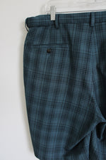 Haggar Blue Plaid Shorts | 36