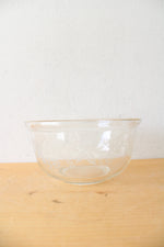 Vintage Bartlett Collins Gold Rimmed Frosted Grape & Leaves Nesting Mixing Bowls