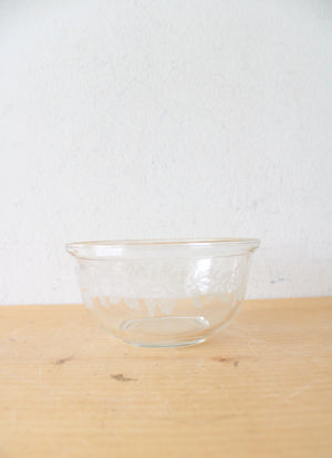 Vintage Bartlett Collins Gold Rimmed Frosted Grape & Leaves Nesting Mixing Bowls