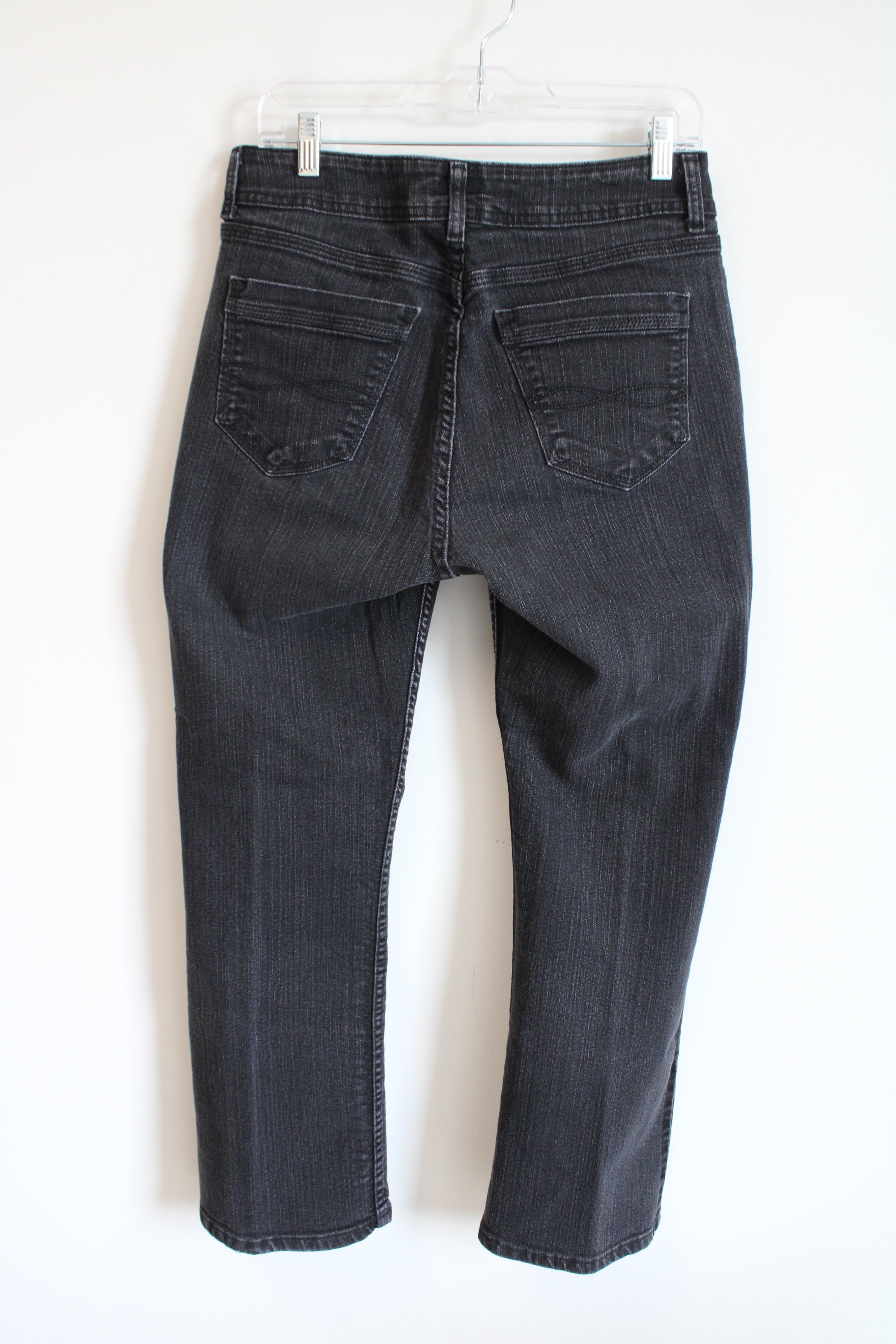 Riders By Lee Black Denim Straight Leg Jeans | 10 Petite