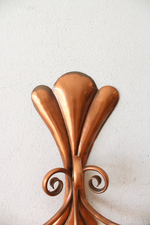 Gregorian Hand Crafted Copper Triple Wall Sconce