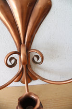 Gregorian Hand Crafted Copper Triple Wall Sconce
