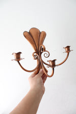 Gregorian Hand Crafted Copper Triple Wall Sconce