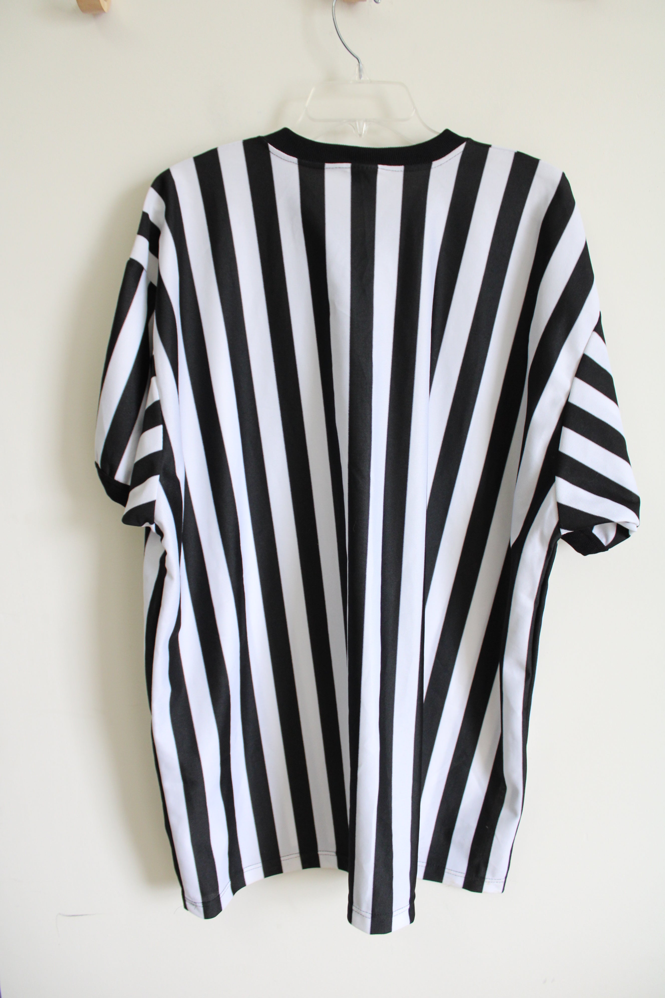 Don Alleson Athletic Black White Striped Shirt | XXL