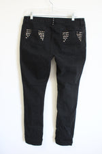 Rue 21 Black Studded Skinny Jeans | 13/14