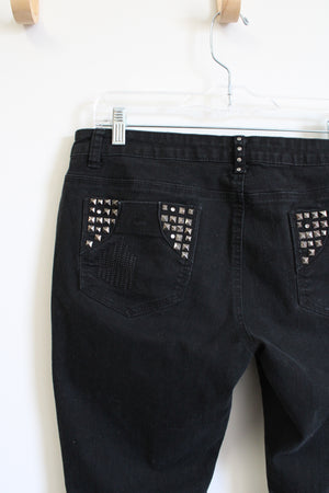 Rue 21 Black Studded Skinny Jeans | 13/14