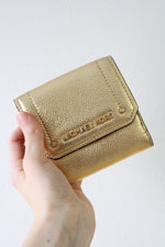 Michael Kors Hayes Gold Tri-Fold Wallet