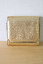 Michael Kors Hayes Gold Tri-Fold Wallet